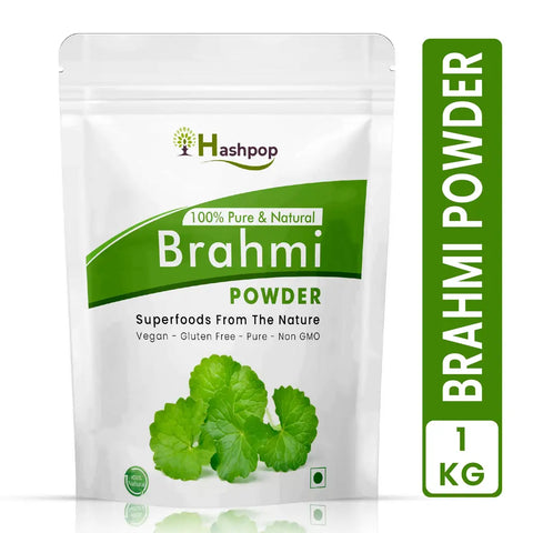 Hashpop Pure Natural Brahmi Powder For Dandruff Control 1Kg Pack Of 1
