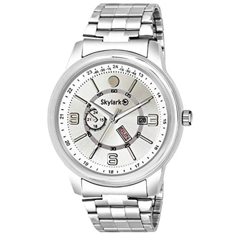 Skylark Analog Silver Dial Men's Watch-Sky-587