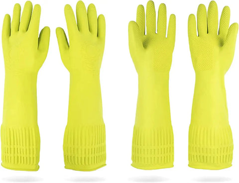 Long Slevees Rubber Washable Reuseble Hand Garden Kitchen Bathroom Toilet Cleaning Gloves GL-30