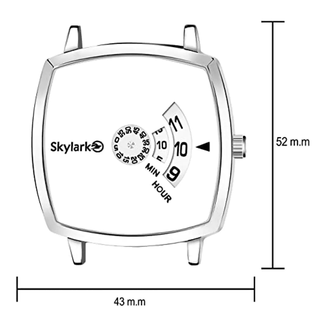 Skylark Metal Steel Chain Watch for Men Analogue Mens Watch (Metal Chain Analog Wrist Watch. (Pack of 1)
