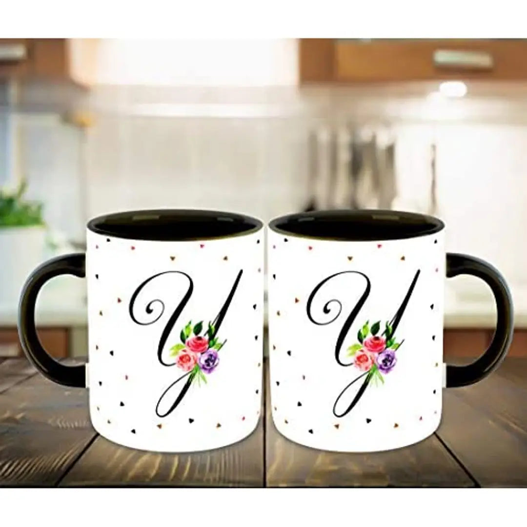 Whats Your Kick? (CSK) - Letter X Name Initial Alphabet Inspiration Printed Black Inner Ceramic Coffee Mug and Tea Mug - Birthday | Anniversary (Multi 24)