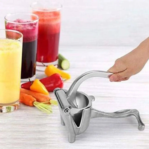 Aluminium Hand Juicer Aluminium Manual Instant Fruit Hand Juicer For Orange Lemon Lime Juice (Silver Pack of 1)