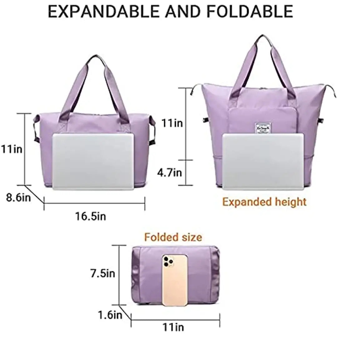 JAMBS Foldable Travel Duffel Bag, Large Capacity Folding Travel Bag, Travel Lightweight Waterproof Carry Luggage Bag