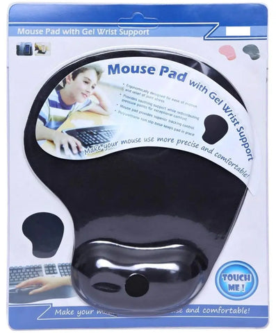 MaK WOrLD? Comfort Gel Mouse Pad with Gel Filled Wrist Rest Support - Ergonomic Design Gaming Mouse Pad for Laptop Computer
