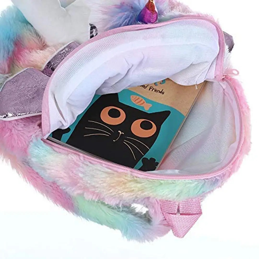 Prisma Collection Unicorn Soft Bag for Kids ?School & Picnic Bag for Baby,Boys,Girls / Lightweight Travel School Mini Backpack for Kids - Multi Color