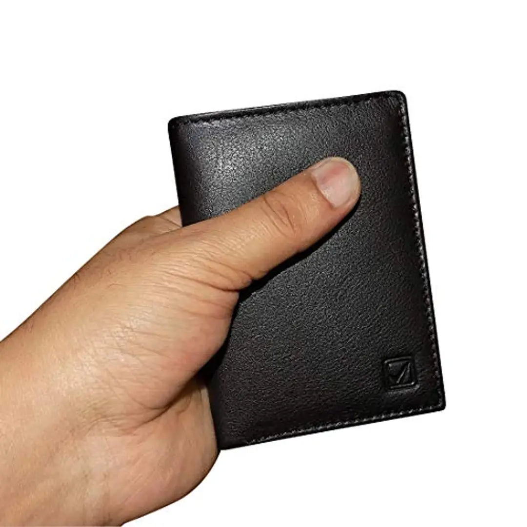 Style98 Black Leather Unisex Card Holder (33203NA38)