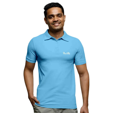 Cool Plus Solid Mens Polo T-Shirt