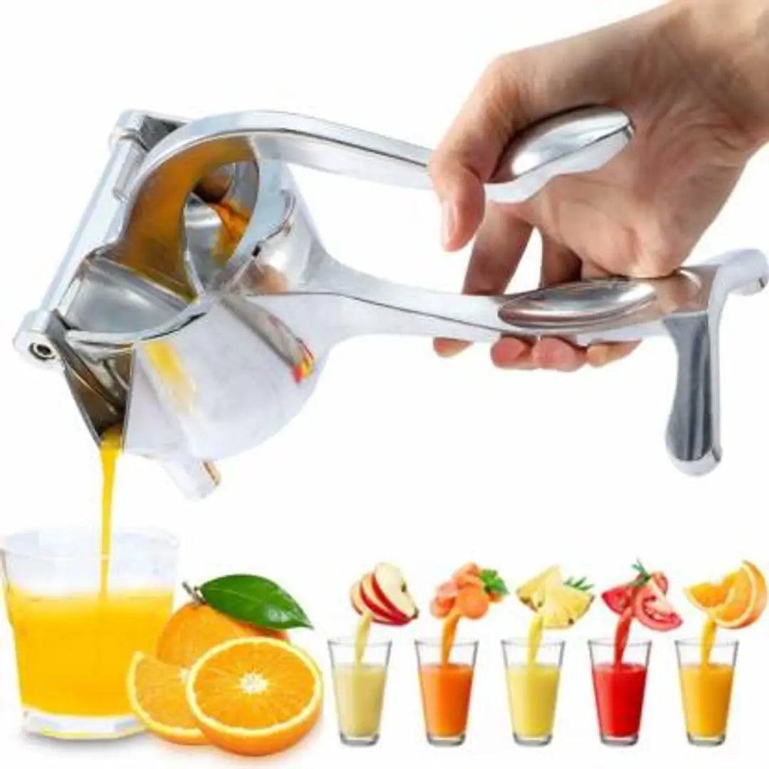 Aluminium Hand Juicer Aluminium Manual Instant Fruit Hand Juicer For Orange Lemon Lime Juice (Silver Pack of 1)