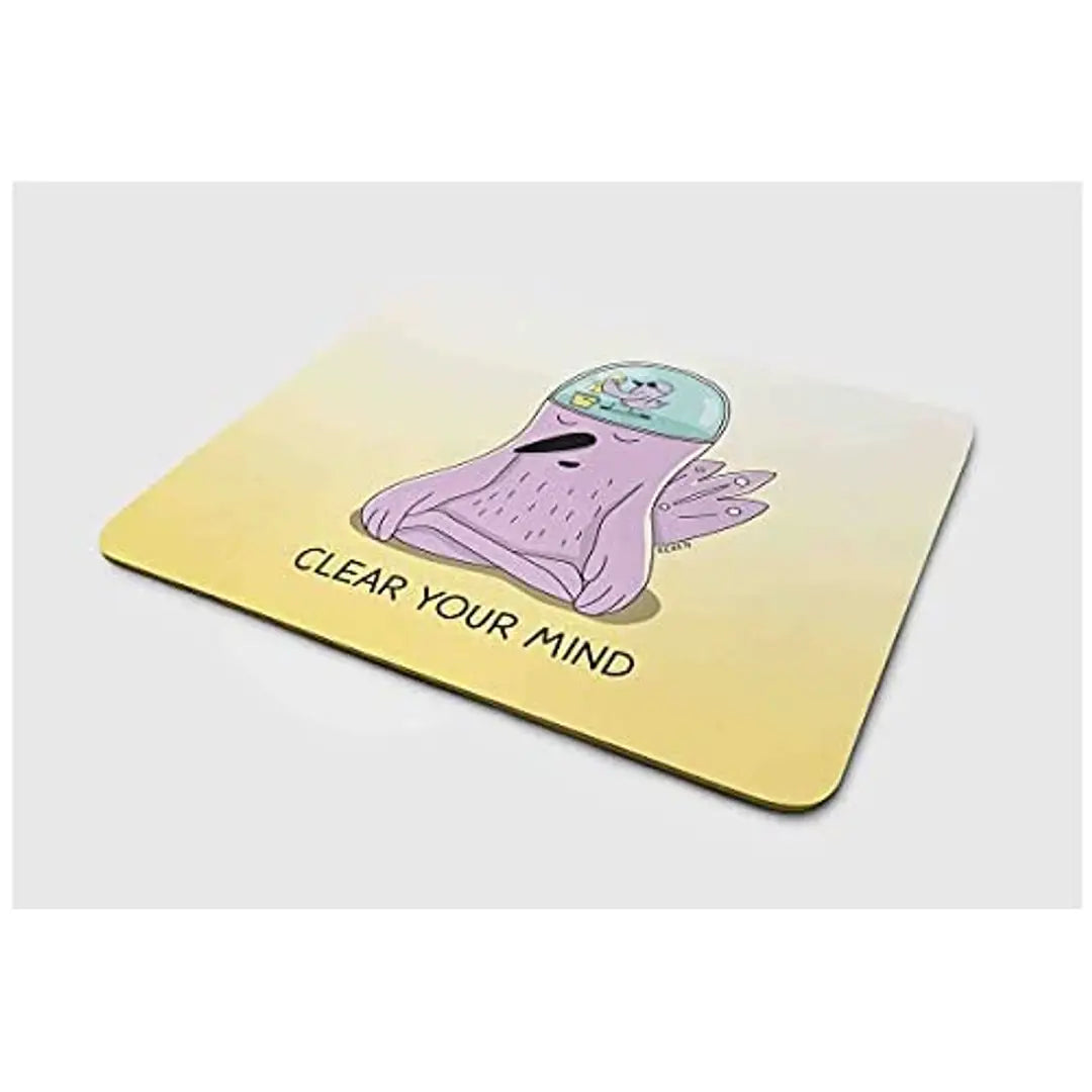 Corporate Mouse Pad|Clear Your Mind Print|Sublimated Mouse Pad|Anti - Slippery Mouse Pad|Mouse Pad for All Types of Mouse