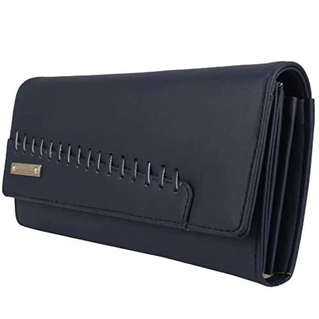 Women's and Girls Hand Clutch Cum Mobile wallet 4 Multiples Cards Slots (ARFC-1807BLUE)