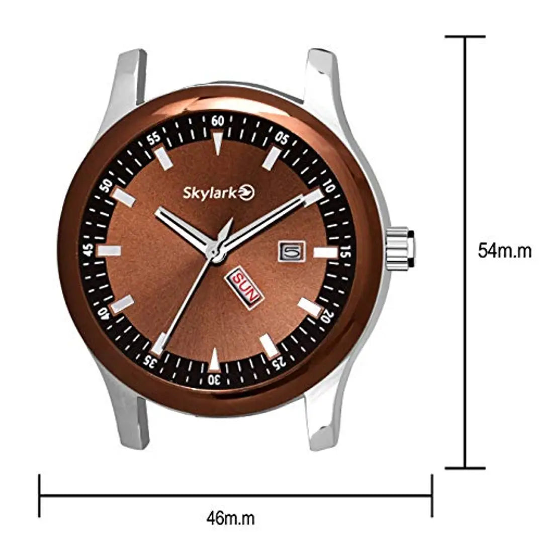 Skylark Analog Brown Dial Men's Watch-skyBrownkray