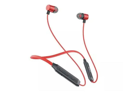 Stylish Red In-ear Bluetooth Wireless Headphones With Microphone