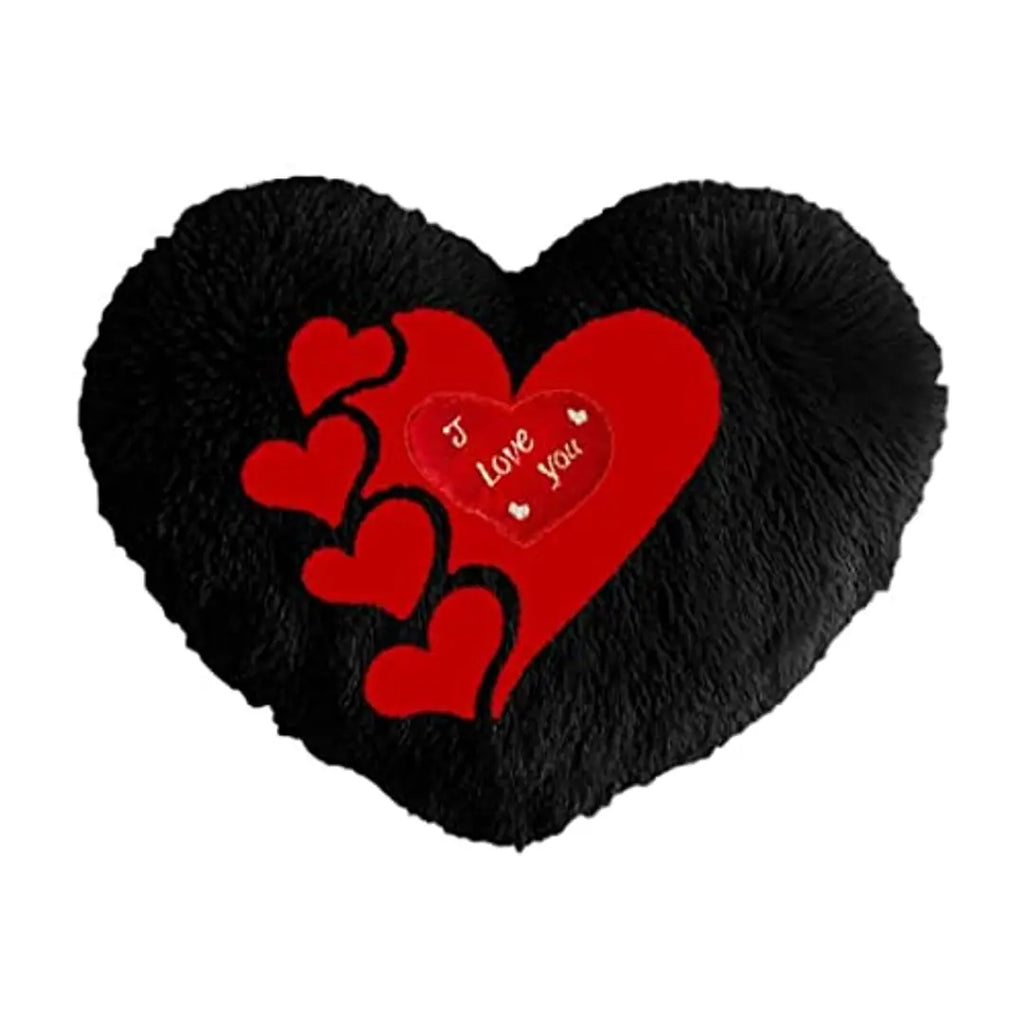 PICKKART Love Cushion Pillow (Heart Shape) (Black)