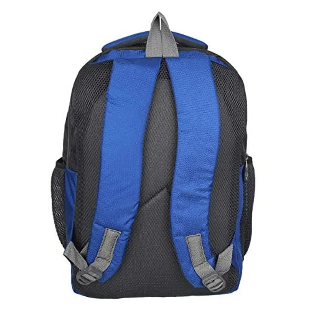 GOOD FEEL New Canvas Polyester School Bag, College Bag, Laptop Bag for Boys and Girls LED Watch Free (Royal Blue)