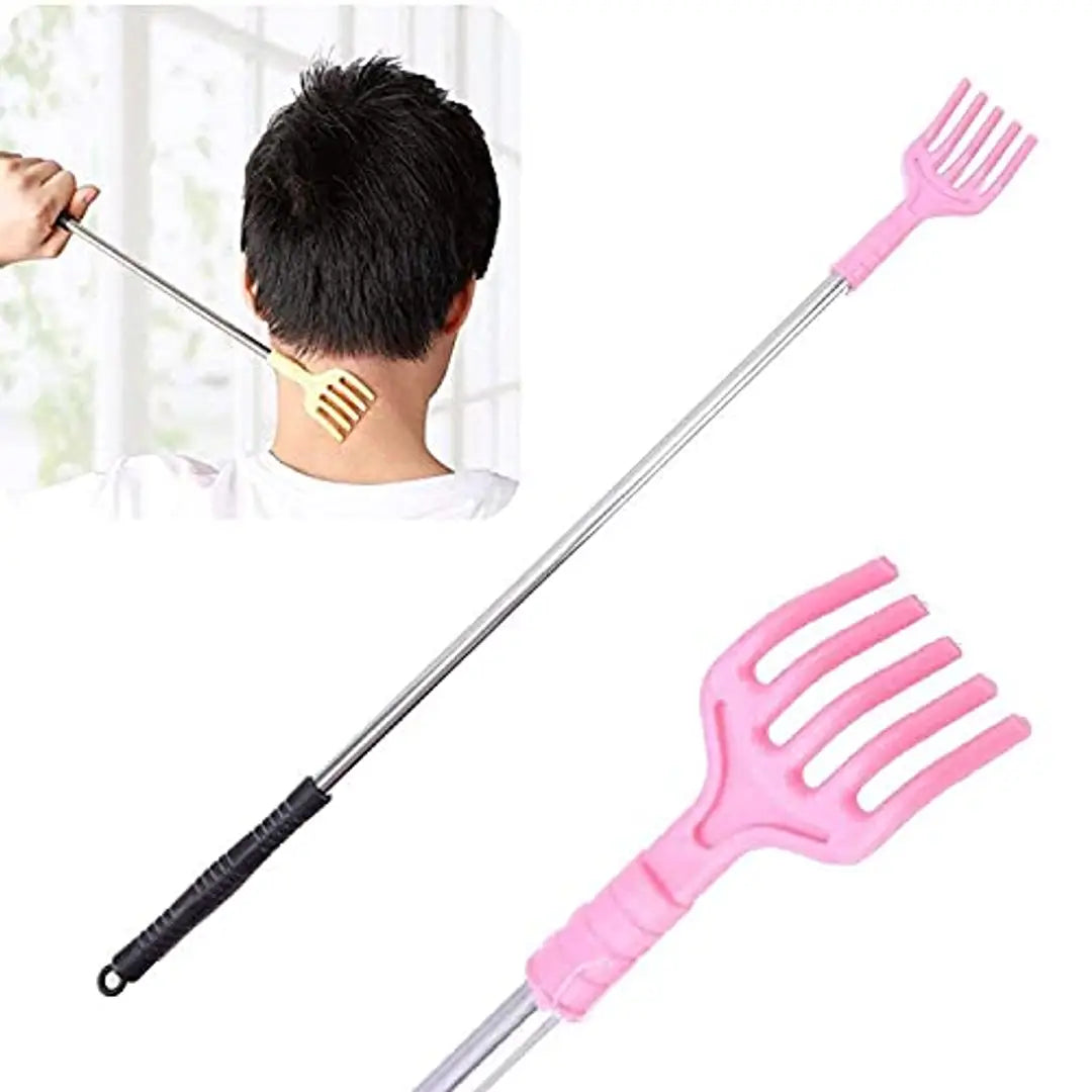 Generic Khujli Stick Plastic Back Body Itch Scratcher Rod and Massage Stick Portable Extendable Telescopic Back Scratcher Hand Massage Tool