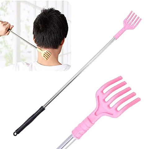 Generic Khujli Stick Plastic Back Body Itch Scratcher Rod and Massage Stick Portable Extendable Telescopic Back Scratcher Hand Massage Tool