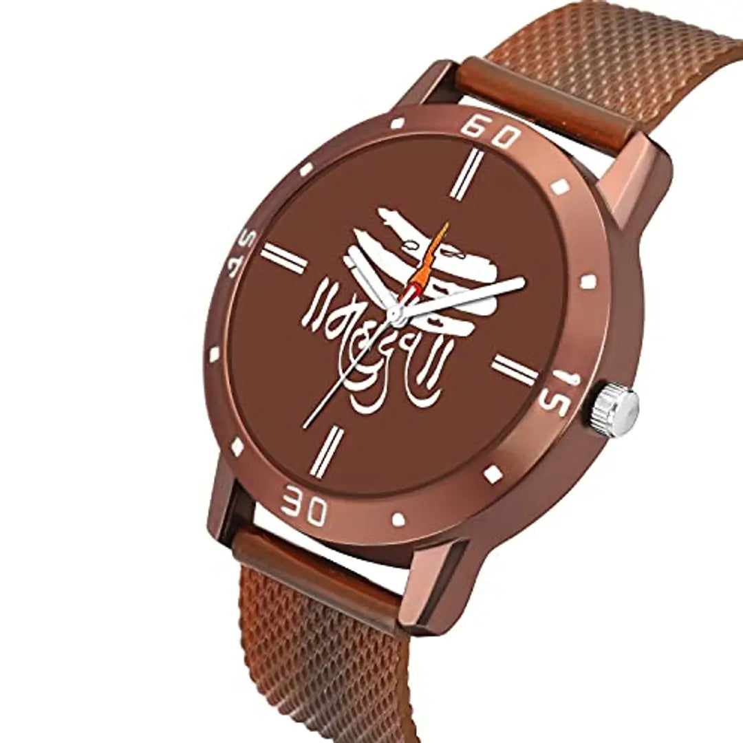 KJR_588-J_043 Pack of One Watch with Mahadev Bracelet