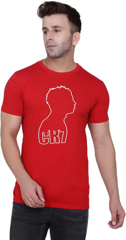 BET Branded Roundneck Printed T-Shirt (X-Large, RED)