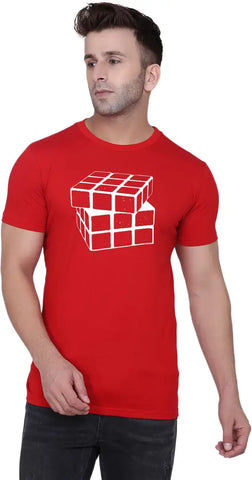 BET Branded Men's Roundneck T Shirt (Medium, RED)