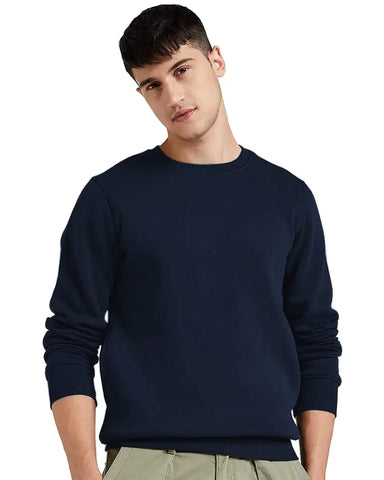 HEATHEX Men's Round Neck Full Sleeve Pullover Hodded Neck Sweatshirt