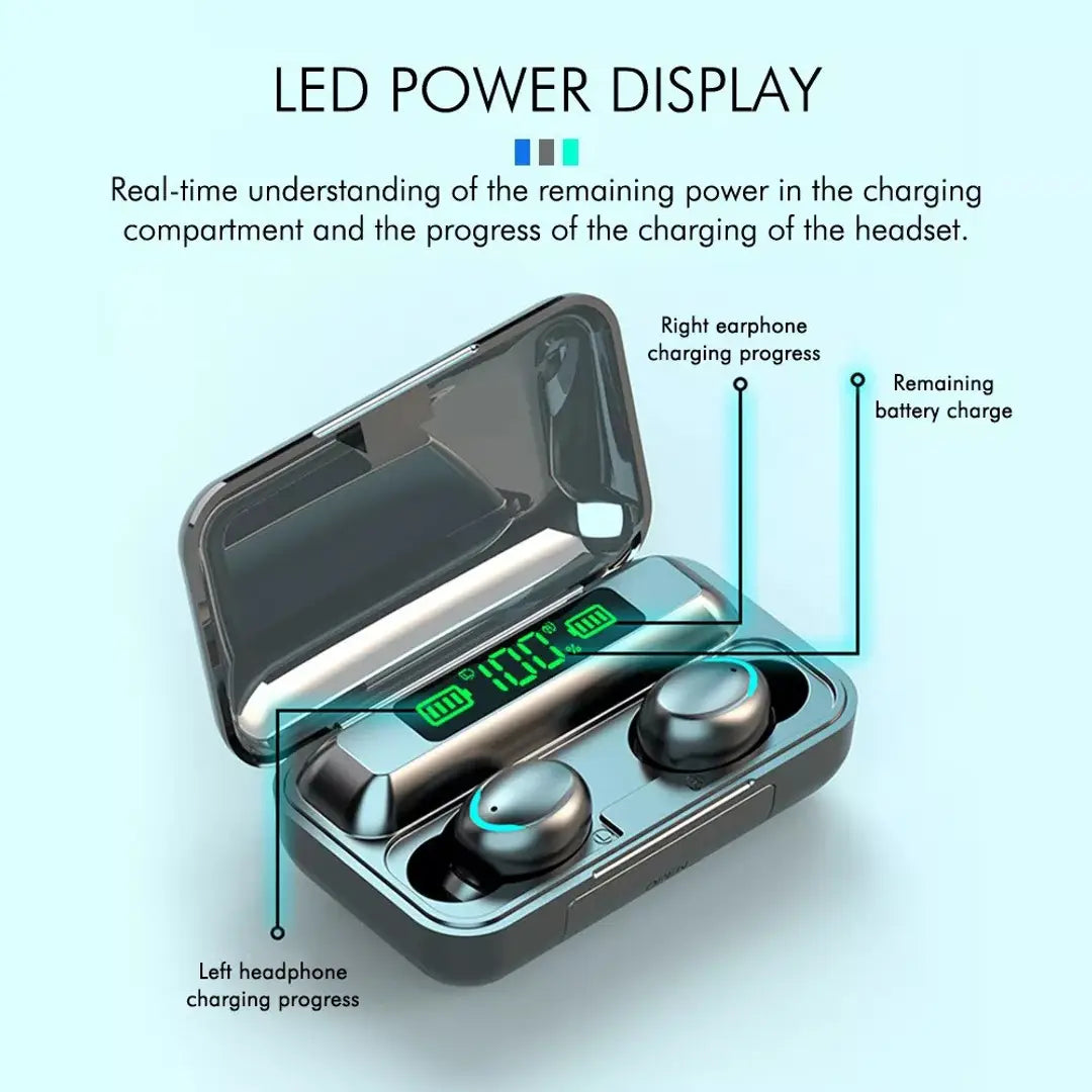Earbuds F9 Pro with Power-Bank