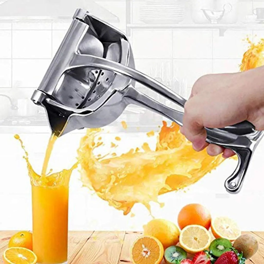 Xiran Aluminium Hand Juicer, Fruit Juicer Hand Machine, Hand-Press Juicer For Home, Hand Juicer Aluminium, Manual Fruit Juicer (Multi)