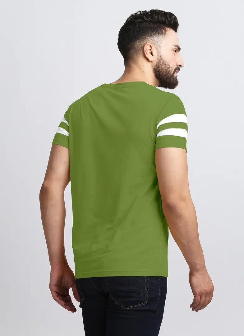 Elegant Cotton Blend Colourblocked Round Neck Tees For Men- Pack Of 2