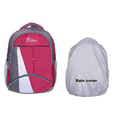 blubags Super 36 Liters Casual Backpack,College Bag, School Bag with raincover for Unisex RED