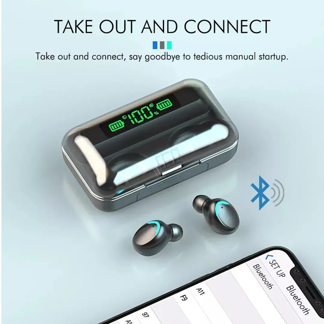 Earbuds F9 Pro with Power-Bank
