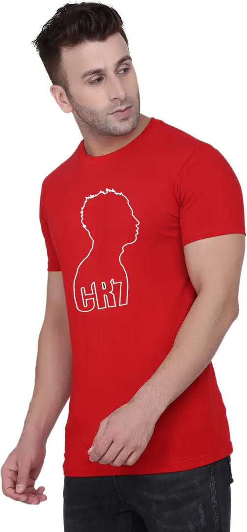 BET Branded Roundneck Printed T-Shirt (X-Large, RED)