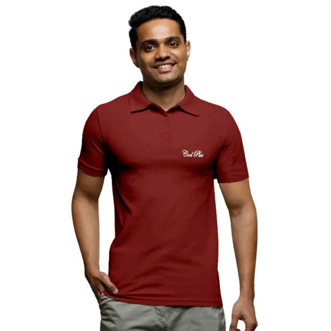 Cool Plus Solid Mens Polo T-Shirt