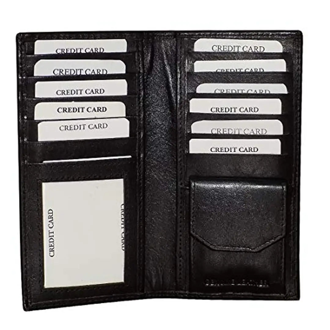 Style98 Men, Women?s Smart and Stylish Leather Card Holder -Black