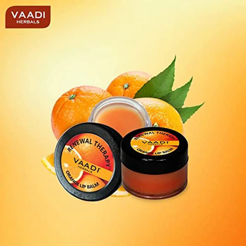 Vaadi Herbals Lip Balm, Orange and Shea Butter, 10gms x 4