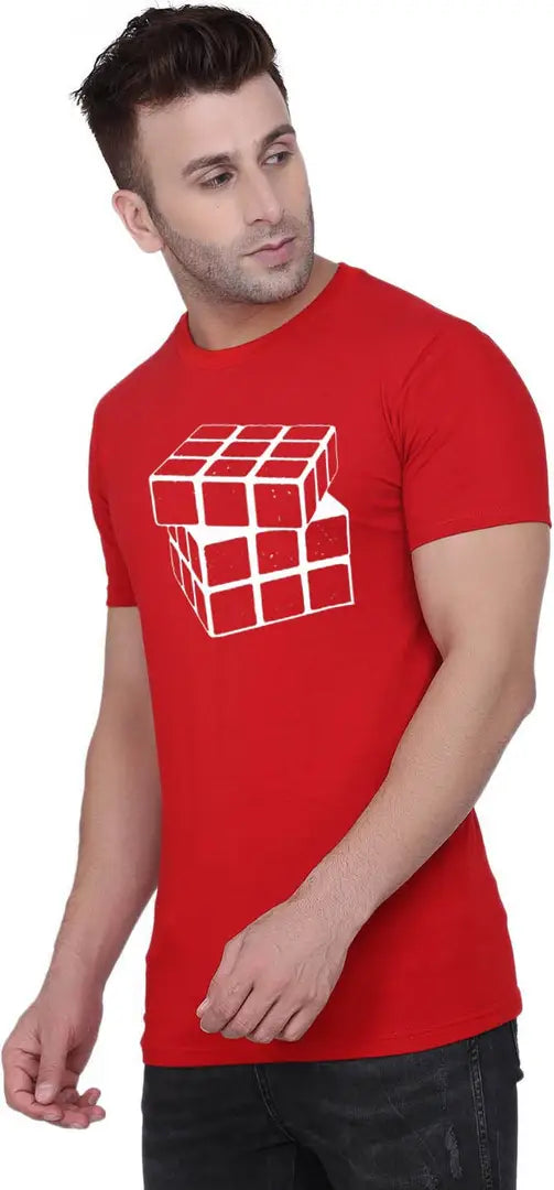 BET Branded Men's Roundneck T Shirt (Medium, RED)