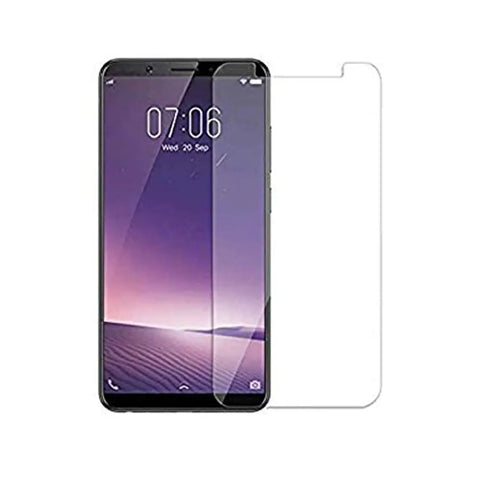 Flexible Tempered Glass (Stylist Sky) with Ultra Curved Edges and Anti-Fingerprint 0.33 mm Glass for Vivo V7 (Transparent)
