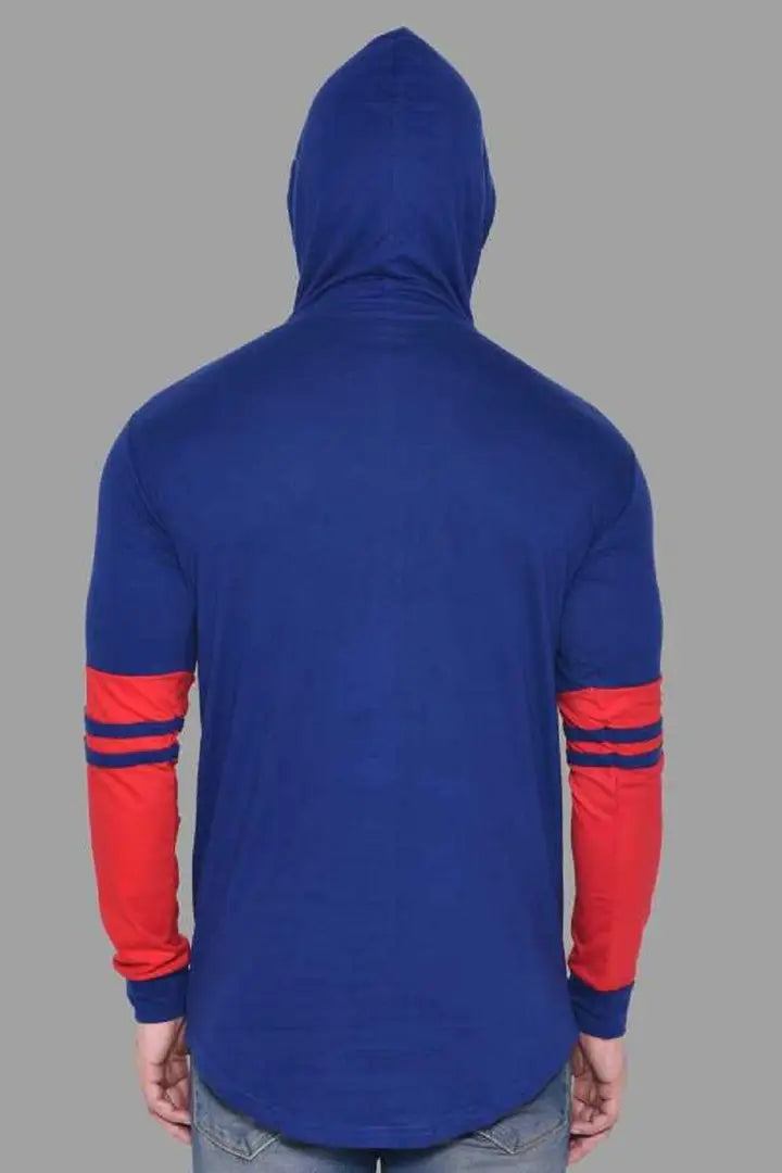 RiseMax Striped Cotton Blend M25 Full Sleeve Hoodie Regular Fit T-Shirt for Men