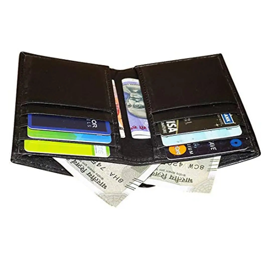 Style98 Black Leather Unisex Card Holder (33203NA38)