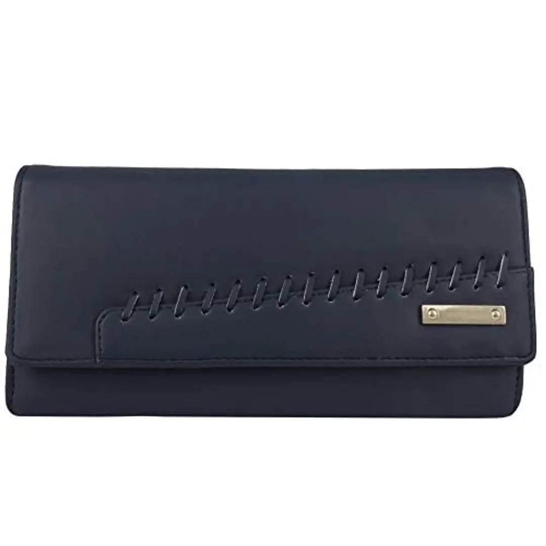 Women's and Girls Hand Clutch Cum Mobile wallet 4 Multiples Cards Slots (ARFC-1807BLUE)