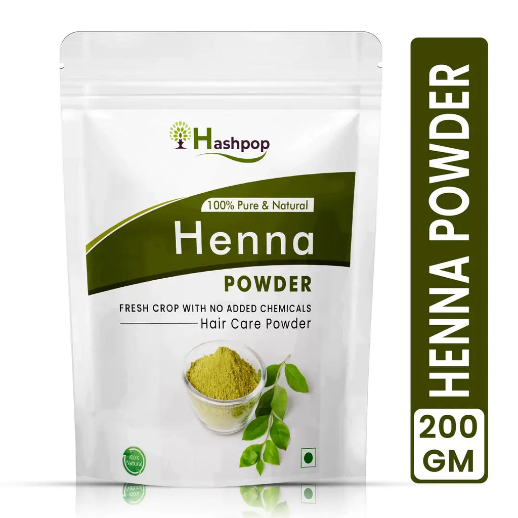 Hashpop Organic And Herbal Henna Leaf Powder For Hair Colour nbsp;200G