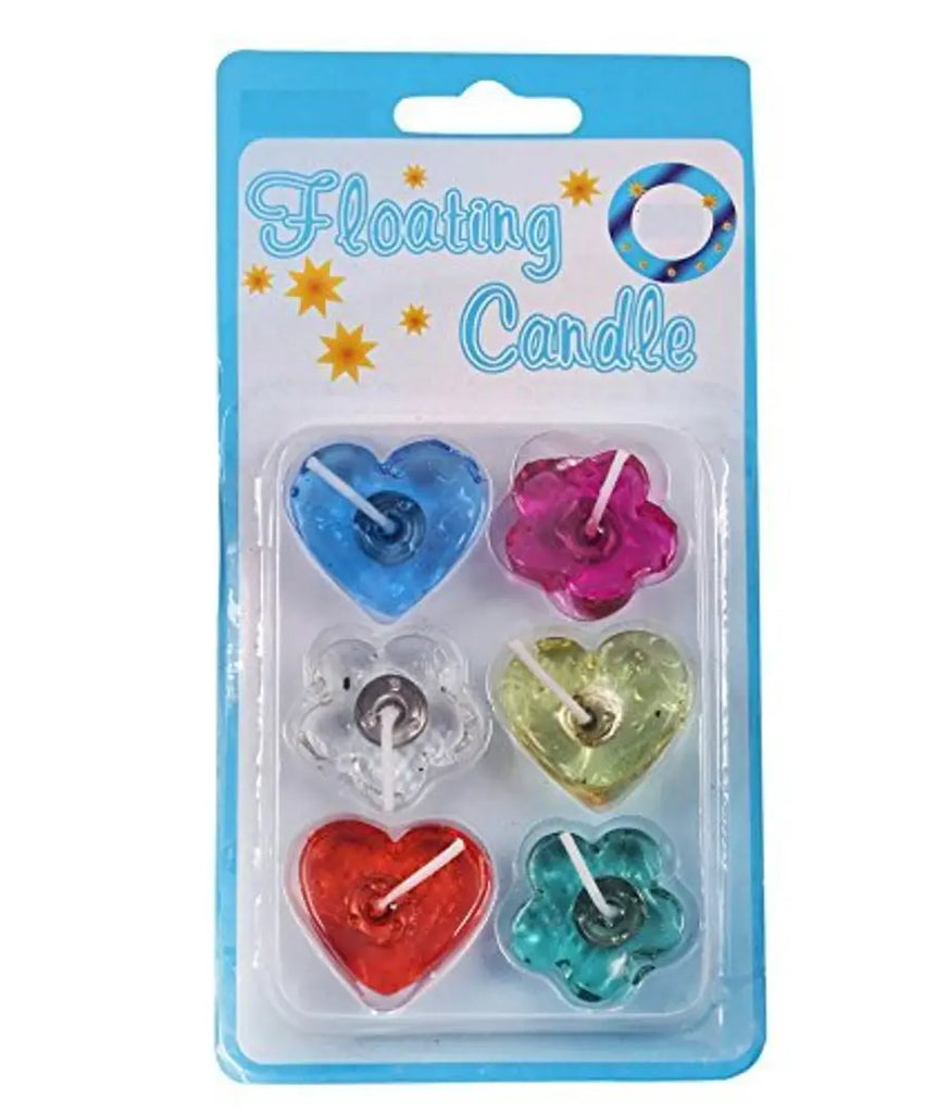 Dreamy Zone Multicolor Gel Filled Desssigner Candle Set - Pack of 6