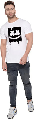 BET Branded Men's Printed Roundneck T Shirt (XX-Large, White)