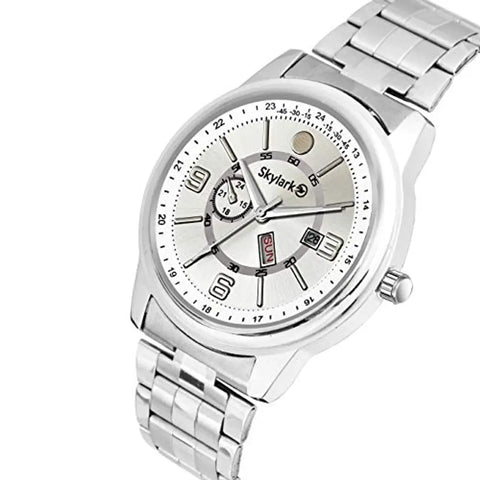 Skylark Analog Silver Dial Men's Watch-Sky-587