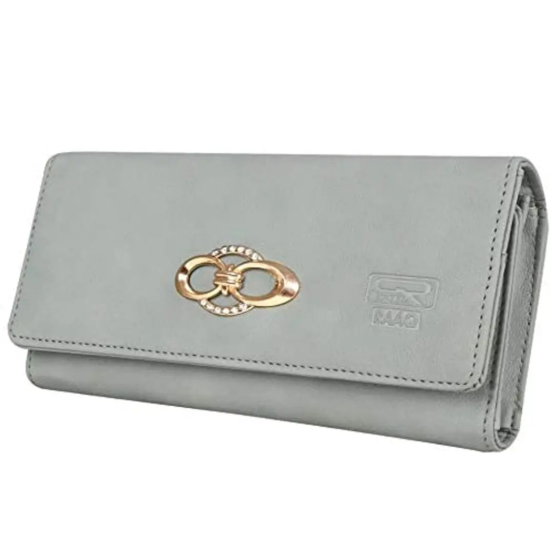 RAAQ Women's Clutches Cum Fancy Wallet (Linens Tan)