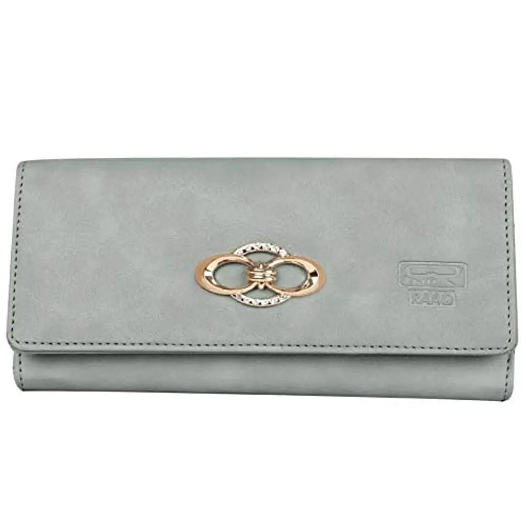 RAAQ Women's Clutches Cum Fancy Wallet (Linens Tan)