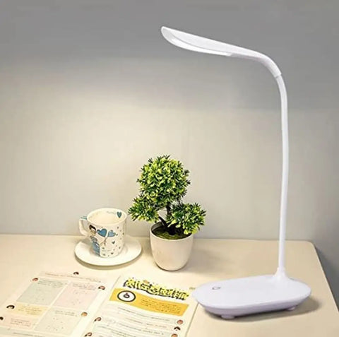 SYN SONS LED Table Lamp Night Light Rechargeable Desk Lamp Touch On/Off Switch, Eye Protection LED Lamp with Pen Holder, Mobile Stand, USB Charging Lamp Touch Control