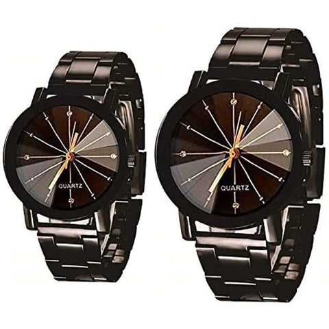 Skylark Analog Black Dial Unisex-Adult Watch-prizamCouplemetal
