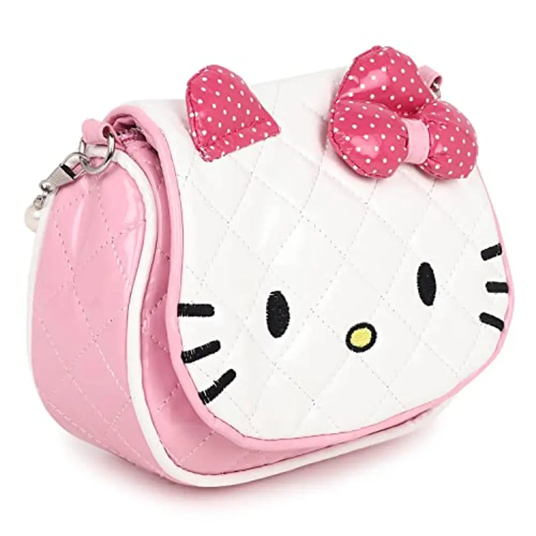 Sanjis Enterprises Sanjis Cartoon Character Crossbody Hand Purse for Girls Kids Toddler Mini Cute Princess Handbags Shoulder Messenger Phone Purse Wallet Sling Bag (Light Pink)