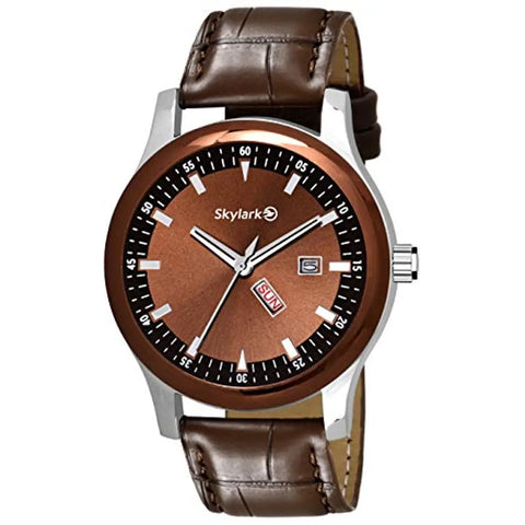 Skylark Analog Brown Dial Men's Watch-skyBrownkray