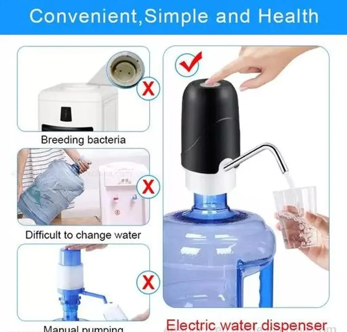 Automatic Wireless Water Can Dispenser Pump for 20 Litre Bottle C an, with 2 silicone pipe Water Dispenser Pump Pack Of 1