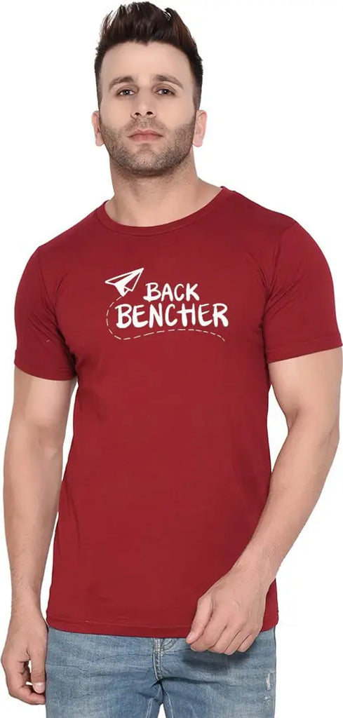 BET Branded Round Neck T Shirt (X-Large, Maroon)